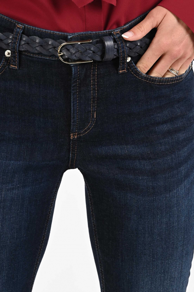 Cambio Piper long Jeans Blauw
