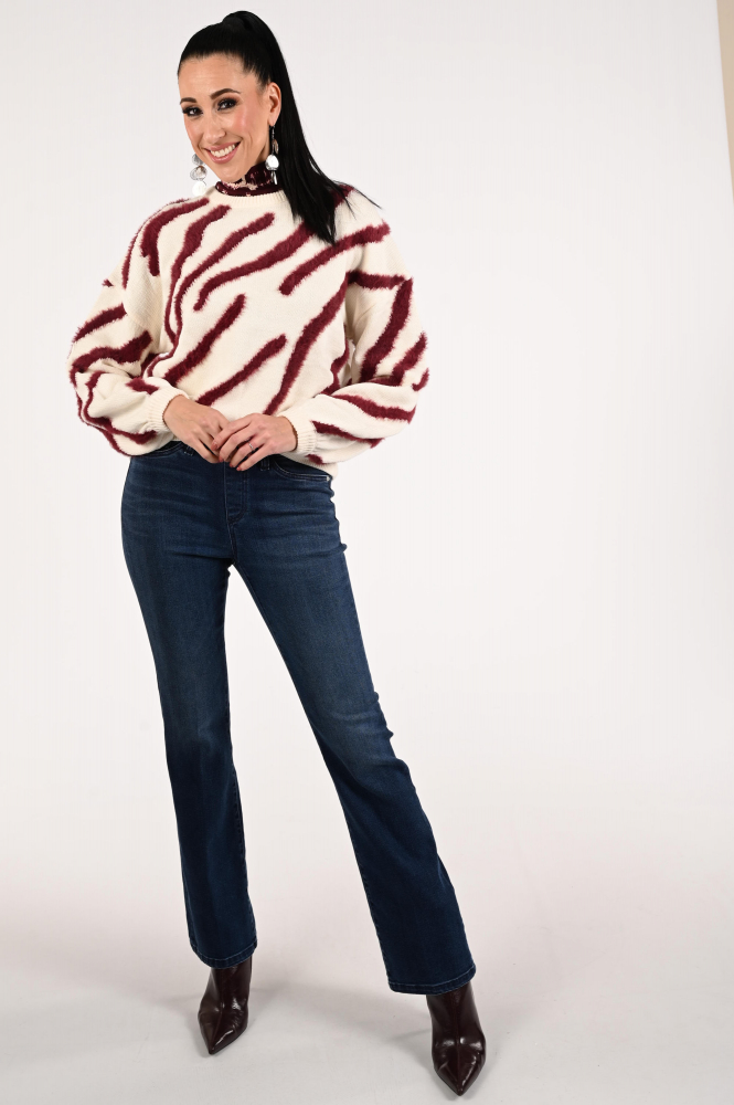 Cambio Philia flared Jeans Blauw