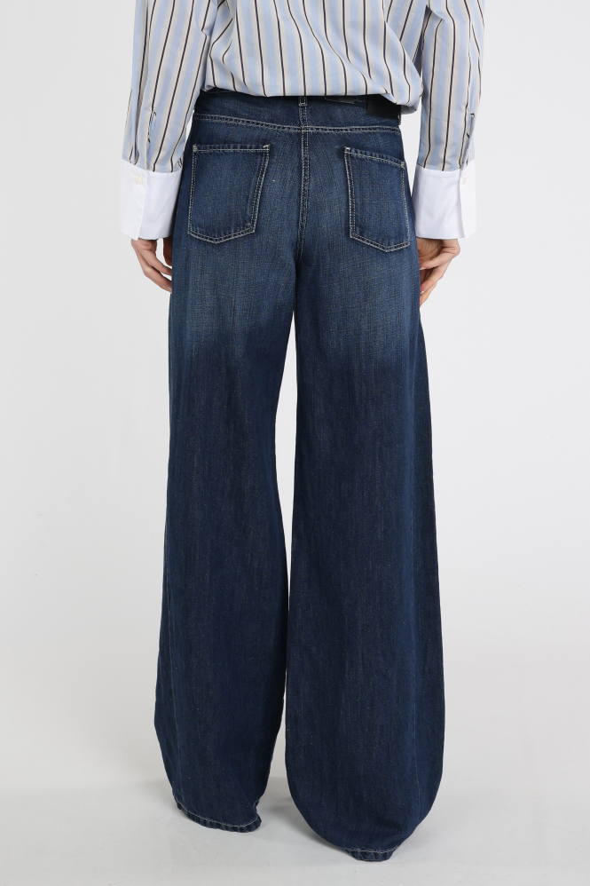 Cambio Palazzo 911200561 Jeans Blauw