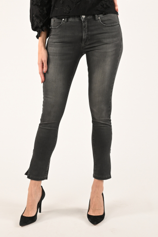NickJean Kathy Jeans Split Grijs