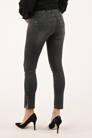 NickJean Kathy Jeans Split Grijs