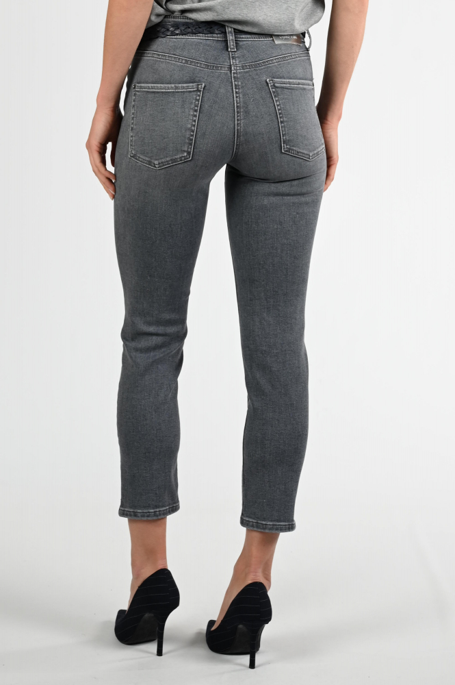 Cambio Piper strass Jeans Grijs