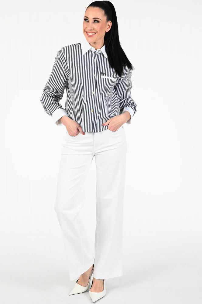 Mac wide 0387-522890 Jeans Wit