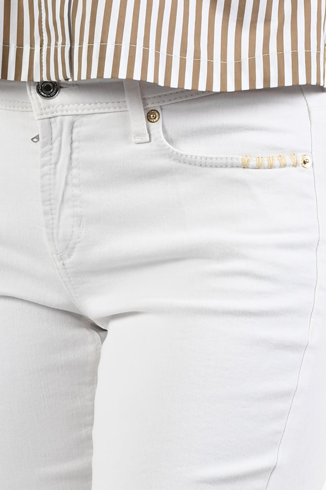 Cambio piper short Jeans Wit