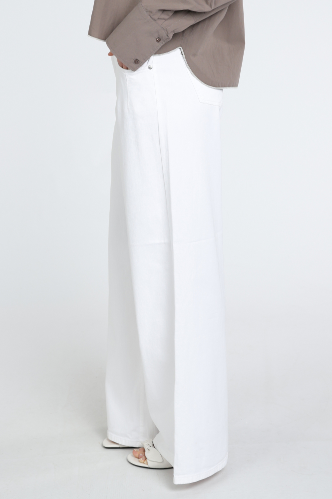 Cambio Palazzo 9042 Jeans Wit