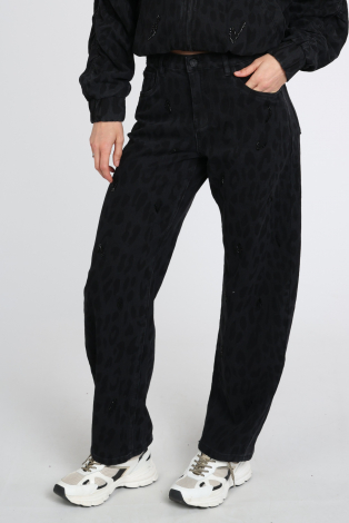 Florez elva jeans cr0779 Zwart