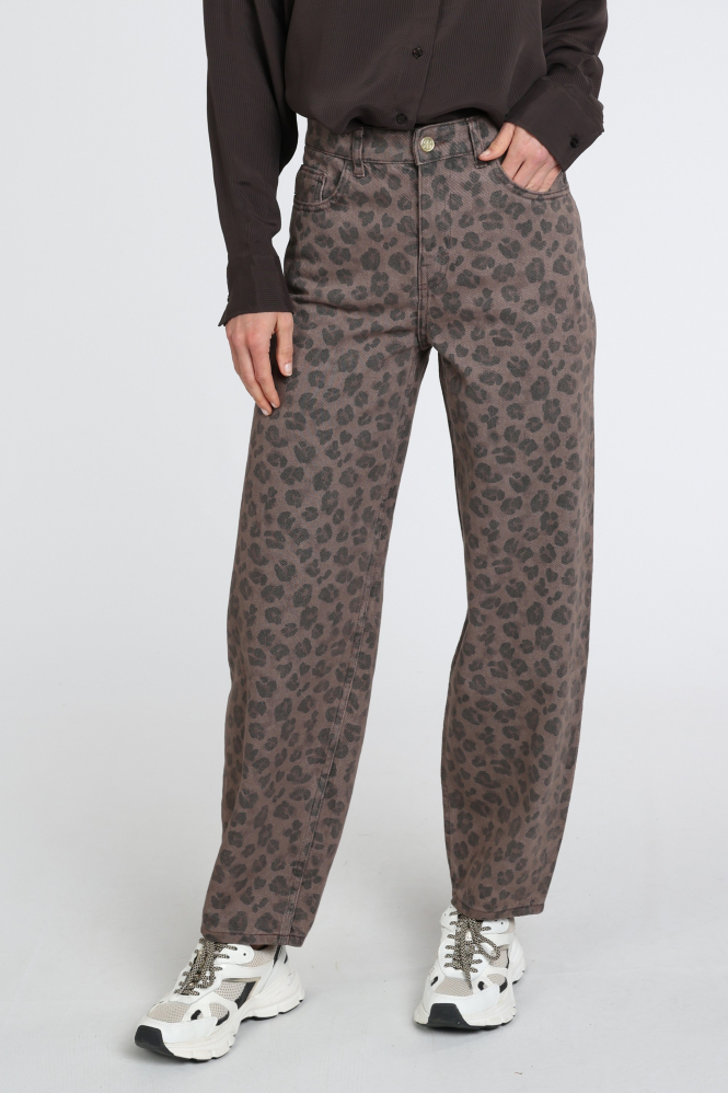 By-Bar 26419312 Lew Coloured jeans Bruin