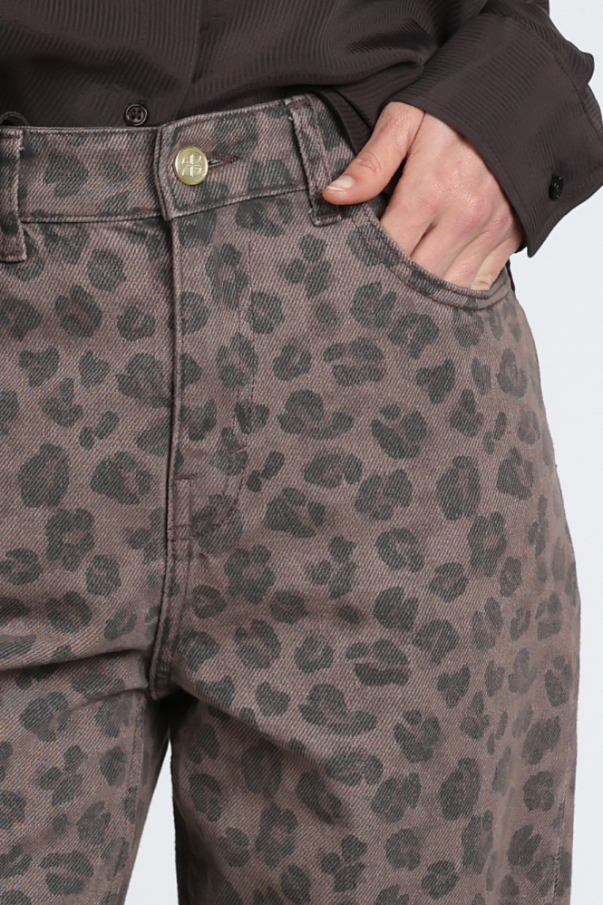 By-Bar 26419312 Lew Coloured jeans Bruin