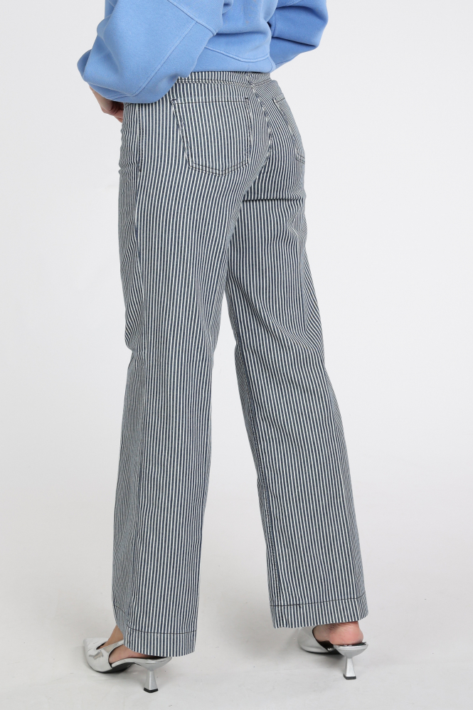 Mac Wide stripe denim Coloured jeans Blauw