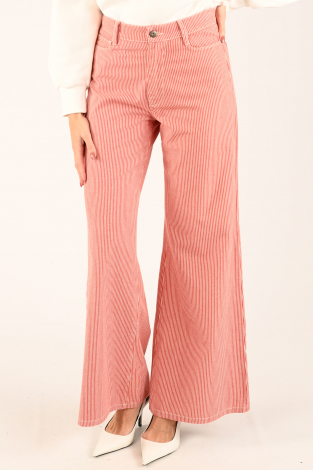 By-Bar Femme stripe pant Rood