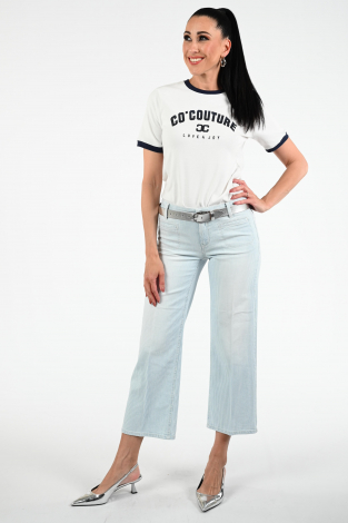 Cambio tess cropped Blauw