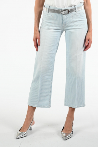 Cambio tess cropped Blauw