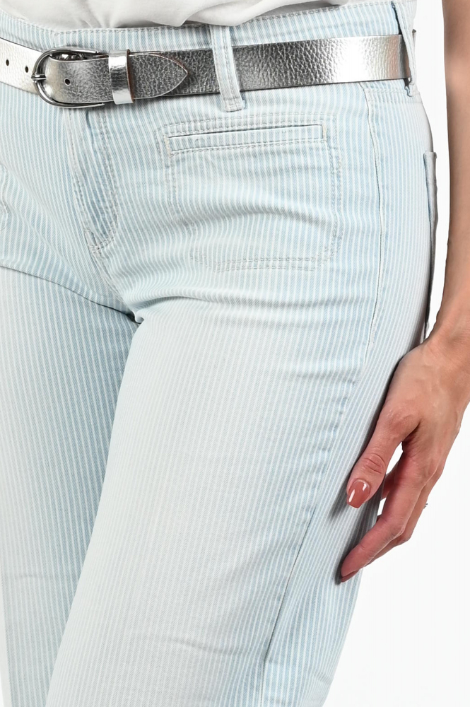 Cambio tess cropped Coloured jeans Blauw