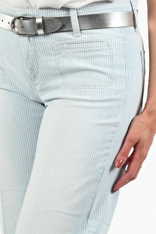 Cambio tess cropped Blauw