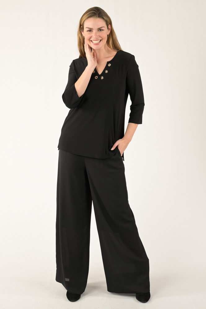 Joseph Ribkoff 223260 Cocktail pantalon Zwart