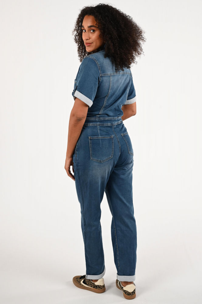 Geisha 51011-10 Jumpsuit Blauw