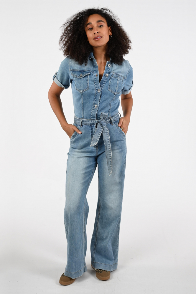 Geisha 61047-10 Jumpsuit Blauw