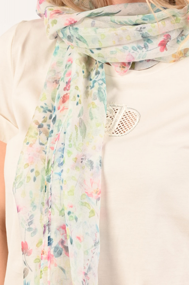 Fraas 640016 Sjaal Wit