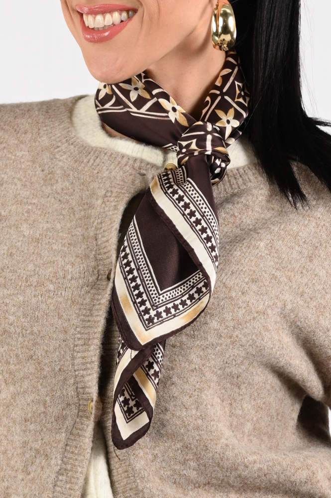 Ornella shawl Sjaal Bruin