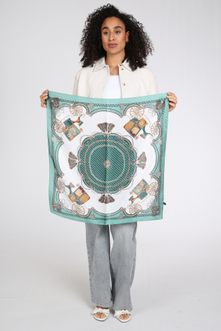Ornella shawl Groen