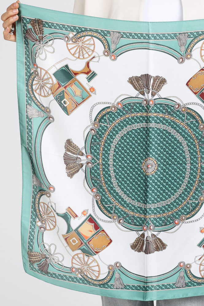 Ornella shawl Sjaal Groen