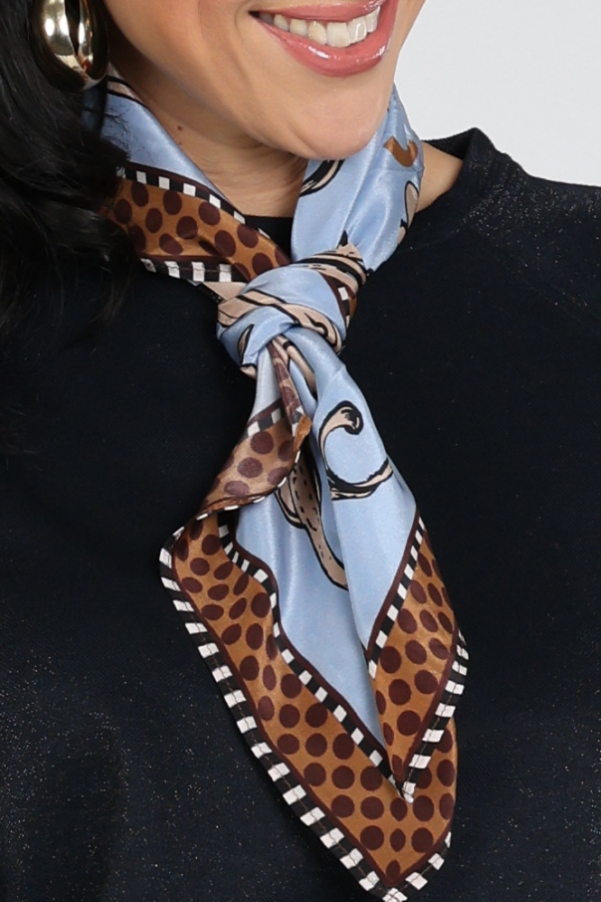 Summum 8s1077-8608 Sjaal Blauw