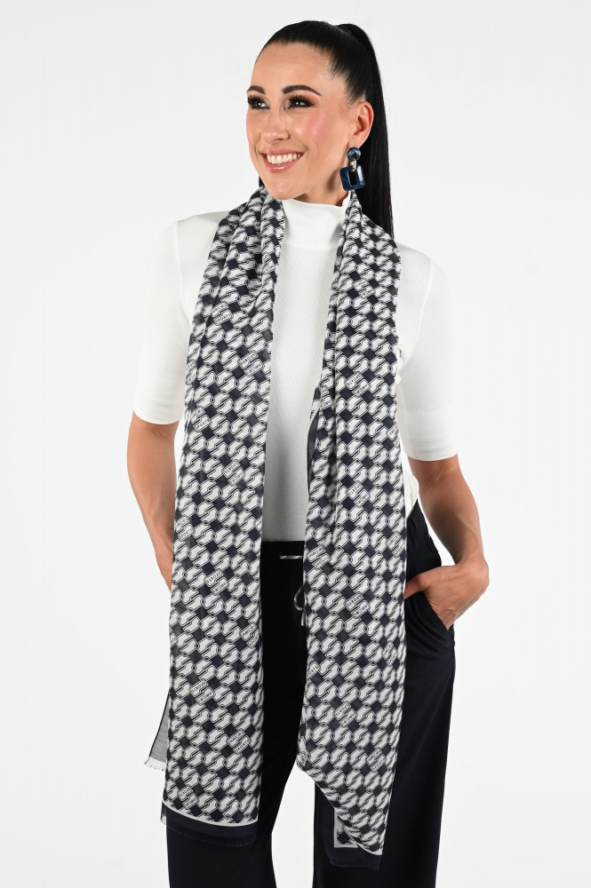 Marc Cain ZS B4.07 Z17 Sjaal Blauw