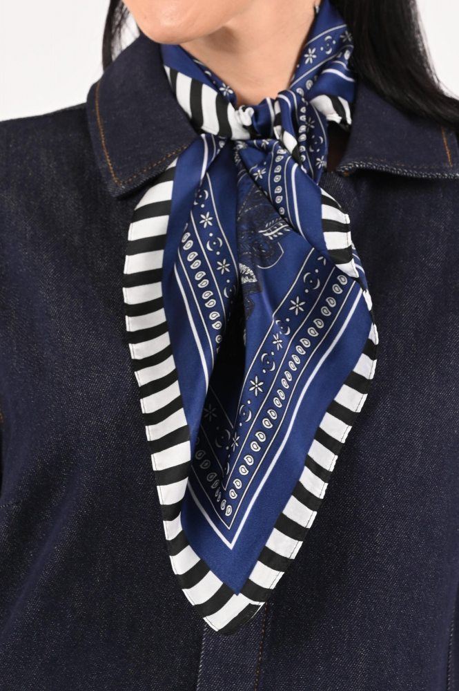 Ornella 005 Sjaal Blauw