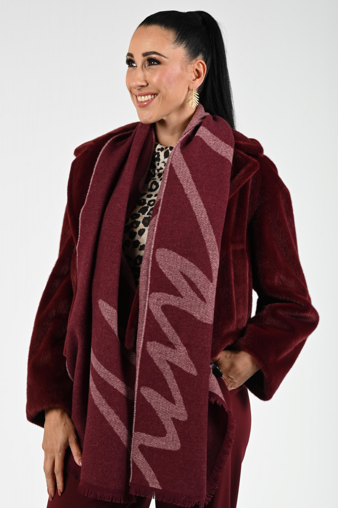 Marc Cain ZC B4.11 Z10 Sjaal Rood