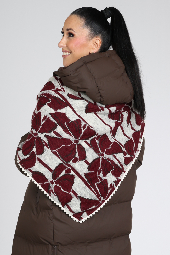 Pom Amsterdam SP9703 Hero Sjaal Rood