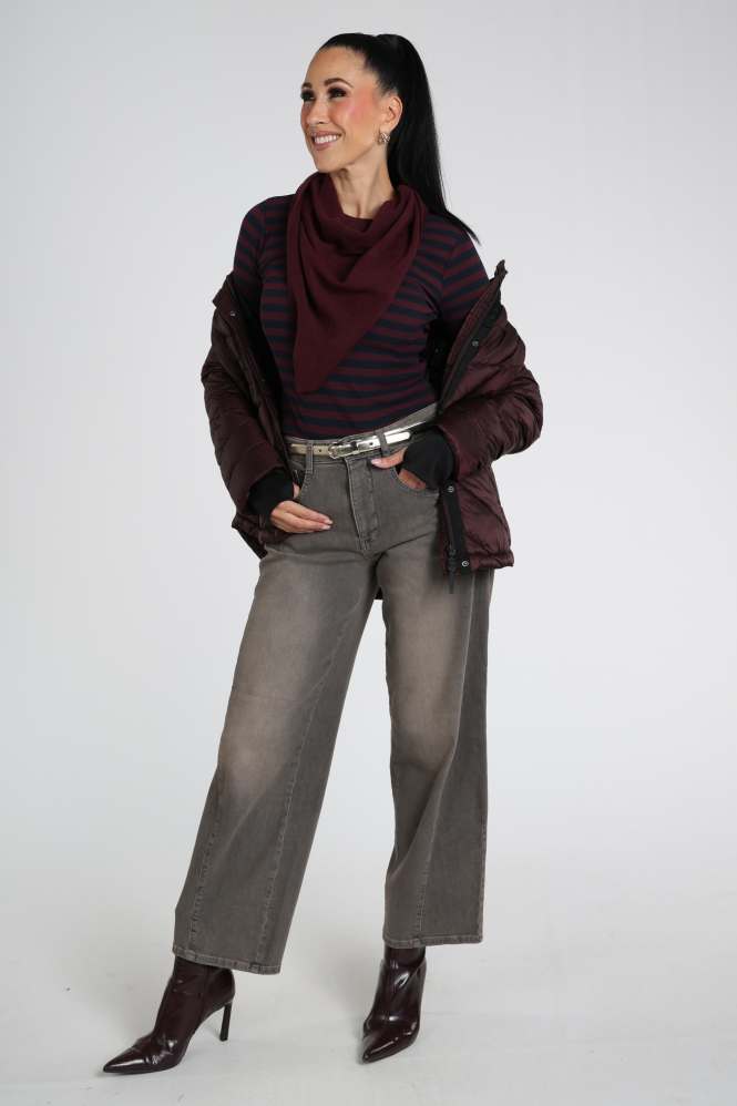 Penn & Ink W26B442 Sjaal Rood