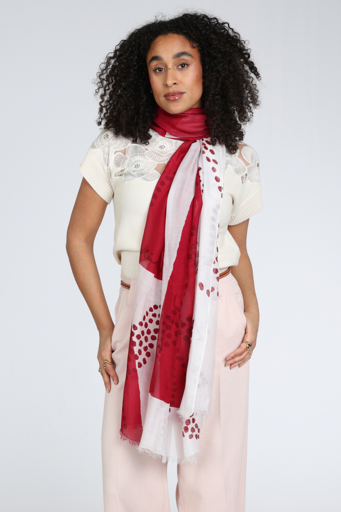 Caroline Biss 1002 Sjaal Rood