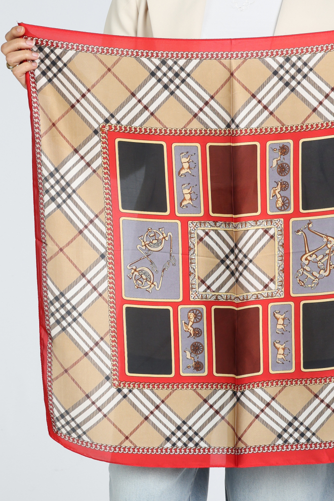 Ornella shawl Sjaal Rood