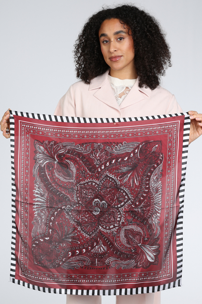 Ornella shawl Sjaal Rood