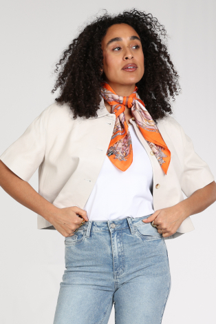 Ornella shawl Oranje