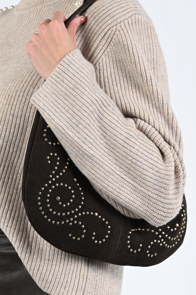 Ornella leder tas Tas Bruin
