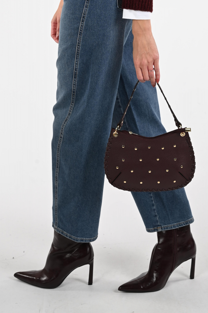 Ornella leder tas Tas Paars