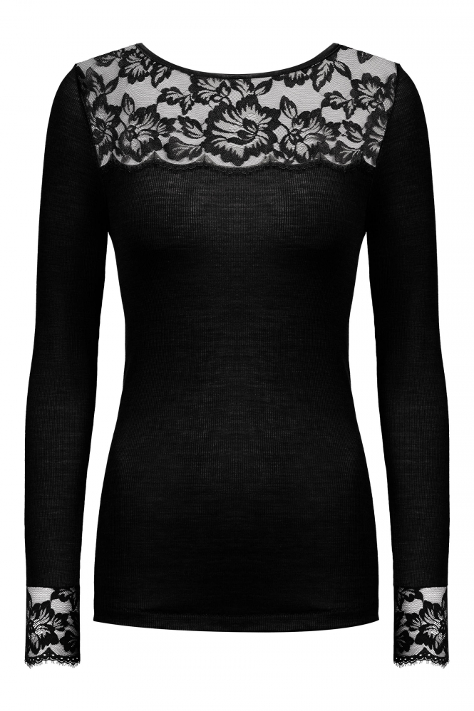 MEY 66015 wool love Onderkleding Zwart