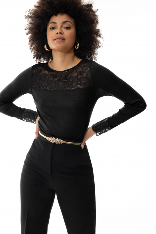 MEY 66015 wool love Zwart