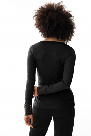 MEY 66015 wool love Zwart